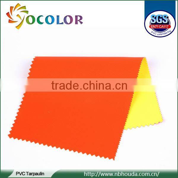 fluorescent PVC coated polyester reflective fabric for rain coat safety vest warning triangle