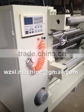 SLFQ-1100 Computer Controlled Horizontal Type Slitting and Rewinding Machine for plastic film/aluminium foil/paper