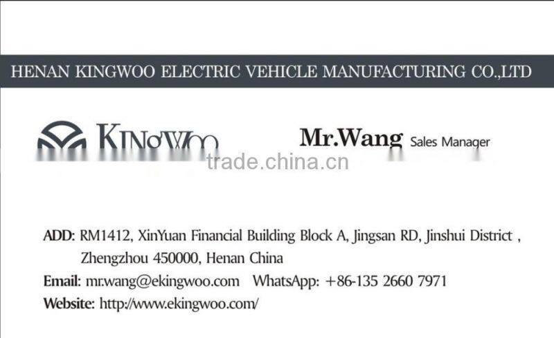 Kingwoo 14 Seats 5KW DC Motor Electric Shuttle Bus For Sale