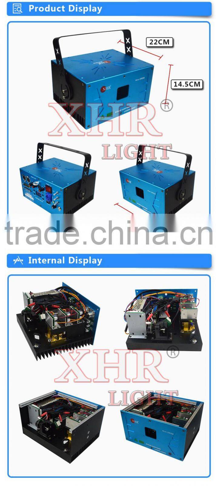 Programmable laser projector,3w rgb club laser lights