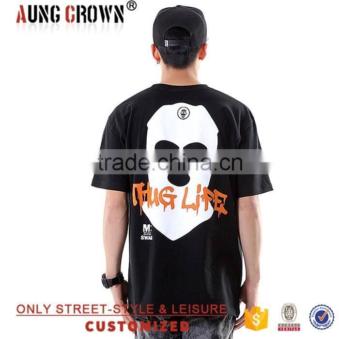 Pure Black T Shirt Made in China With Cheap Price