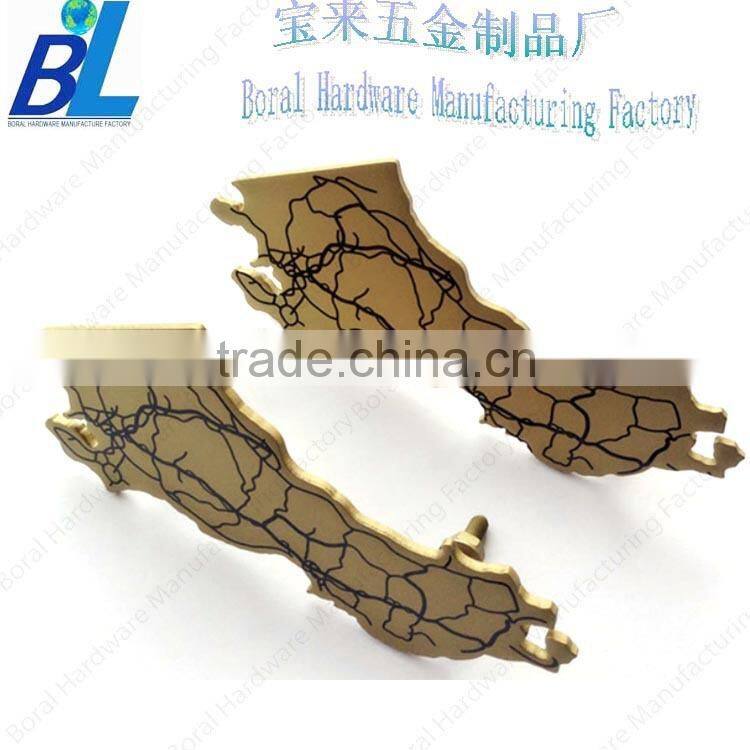 Custom gold fashion decorative metal nameplates