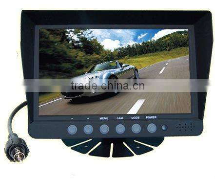 Heavy-duty Digital motorized Security 4.3" inch flip down car dvd headrest monitor