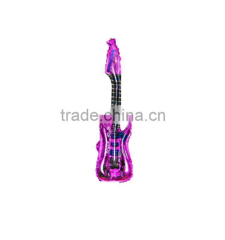 PVC inflatable guitar for kids, full printing kids' small inflatable guitar