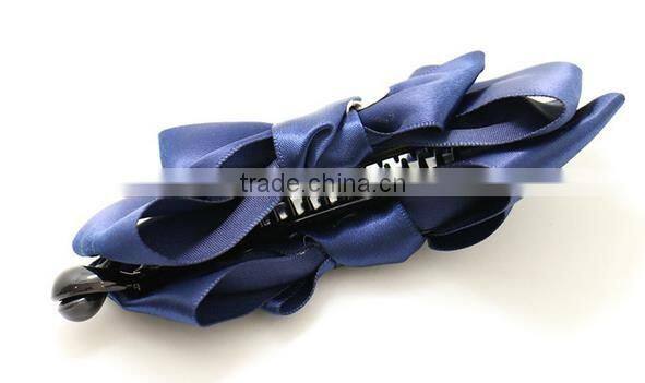 wholesale price fabric make hair bow banana clip hair accessories wholesale