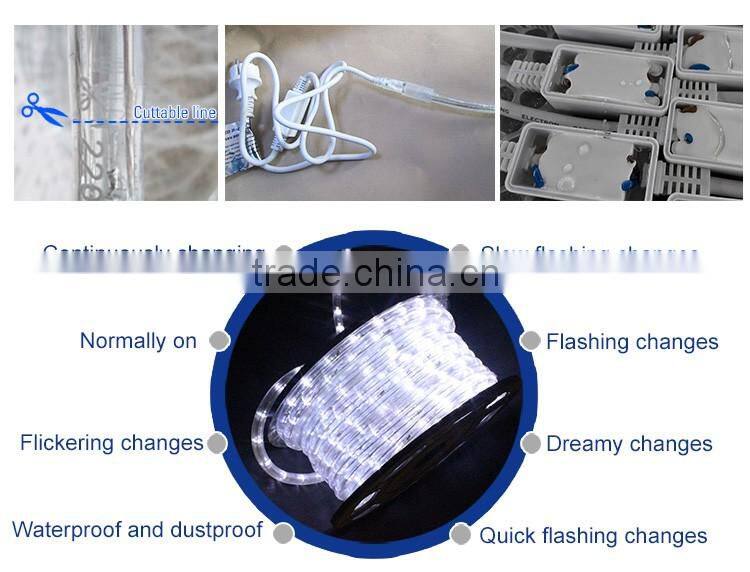 remote control RoHS led horizontal rope light