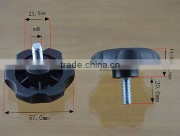 Hand twist screws, bolt star handle, wood quincunx plastic, rubber head fixed adjustment