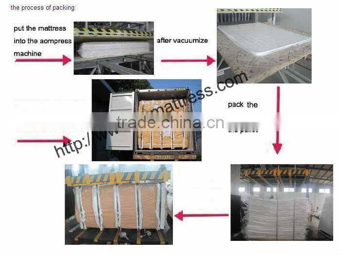 Knitted fabric bonnell spring pillow top more soft mattress