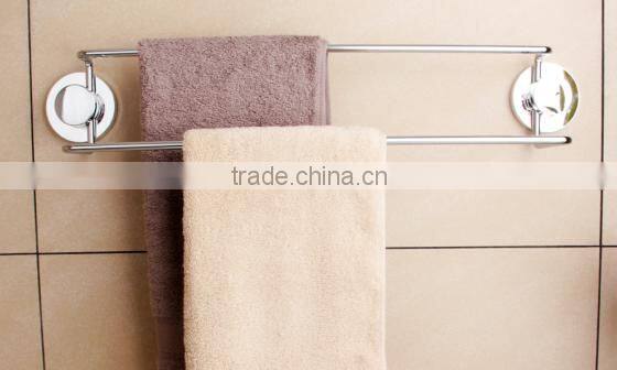 Bathroom metal single towel rail with suction cup