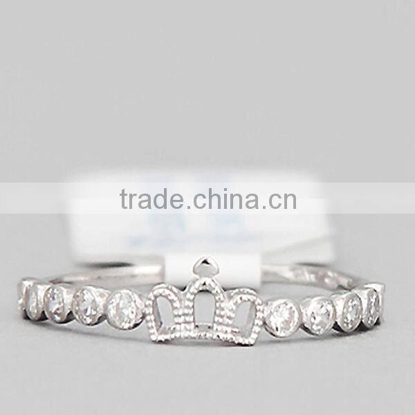 The girl ring made in Sterling Silver female ring finger cheap ring in popular design