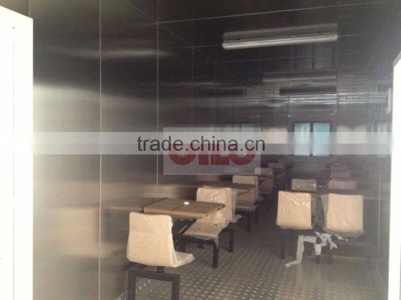 Ten years professional manufacture of 20ft kitchen container