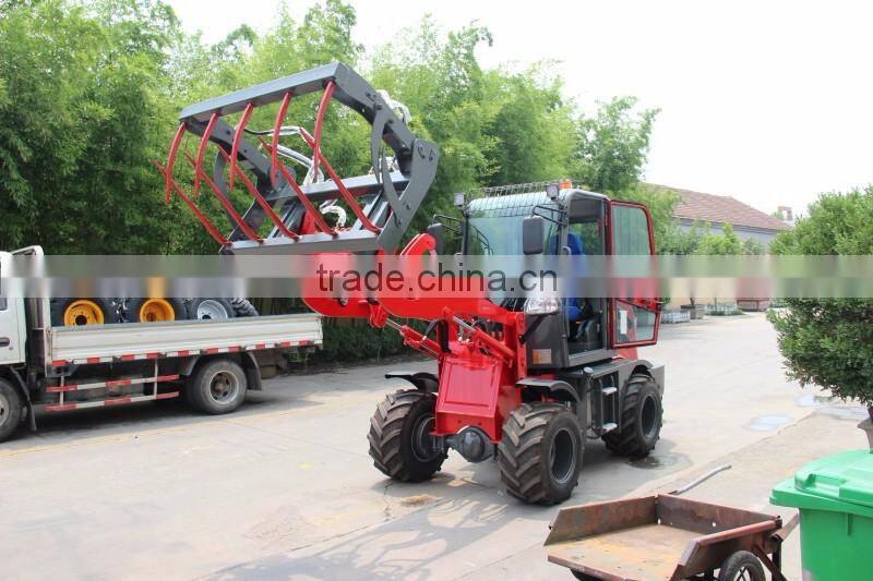 Hydrodynamic transmission mini tractor ZL08 wheel loader hot sale