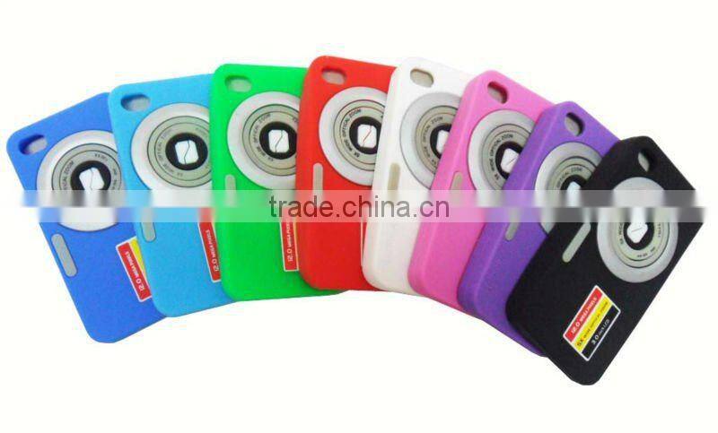 quick sell silicon camera case for iphone 4 4s