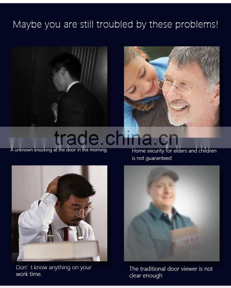 Digital Door Viewer With 4.3 inch LCD Screen Digital Memory Card Door Peephole Viewer Doorbell Security Camera