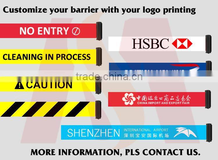 Economy Streching Retract Belt Safety Crowd Control Watiing Queue Management Line Stainless Steel Barrier Post