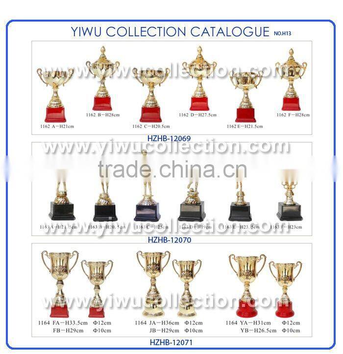 3d soccer trophy cup with man,sport metal trophy,trophy medal metal with wooden gift box