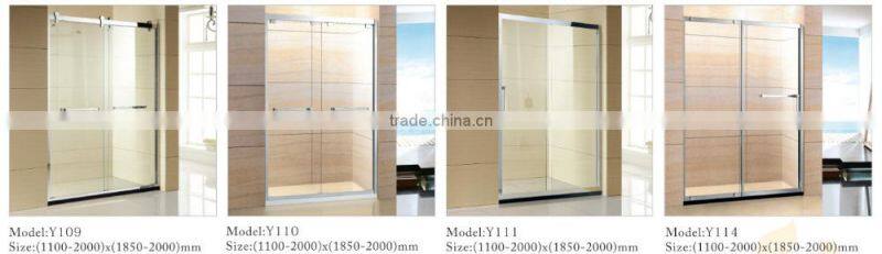 Y101 glass shower room sliding shower enclosure