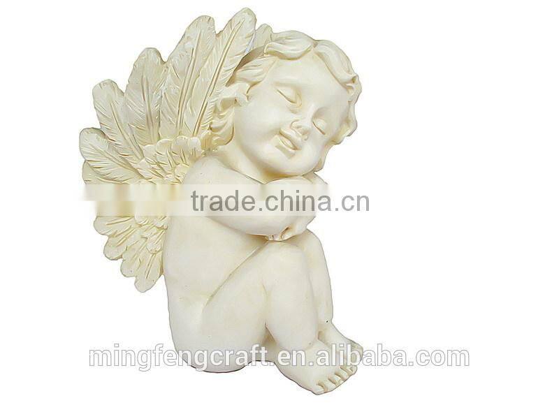 Polyresin Sleeping Angel Baby Fingures Decoration Crafts