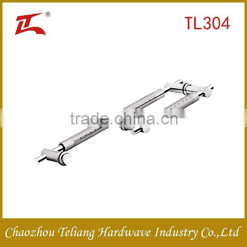 silver satin stainless steel glass door handles