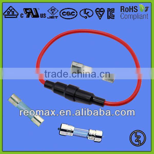 inline fuse block for 5x20 fuse 14-22 wire size