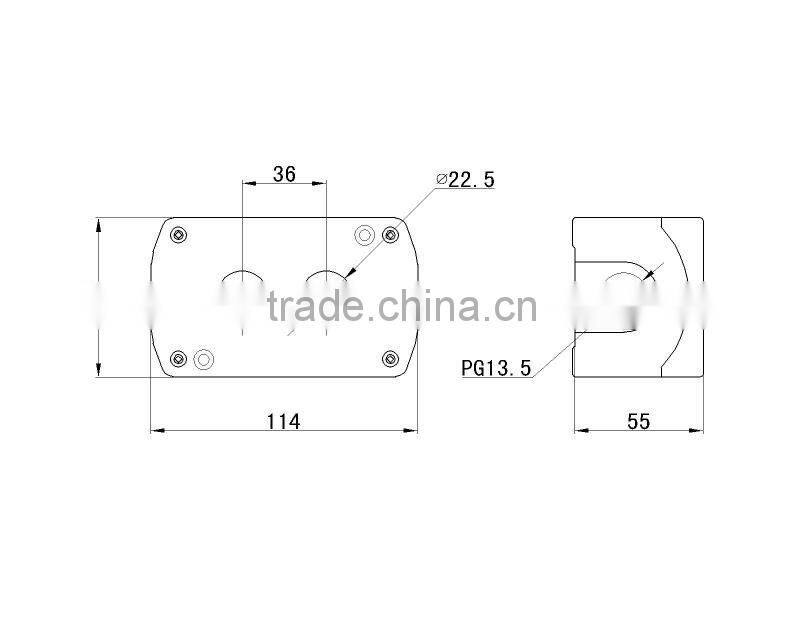industrial push button control switch box/controller parts