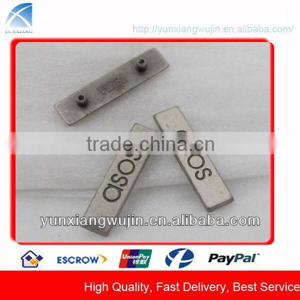 CD8078 Hot Sell Antique Brass Metal Brand Logo Denim Jeans