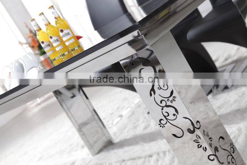 marble top metal frame dining table chairs