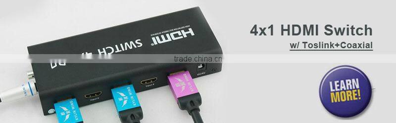 Vision 1.5FT 1080p 3D 3x1 pigtail HDMI switch