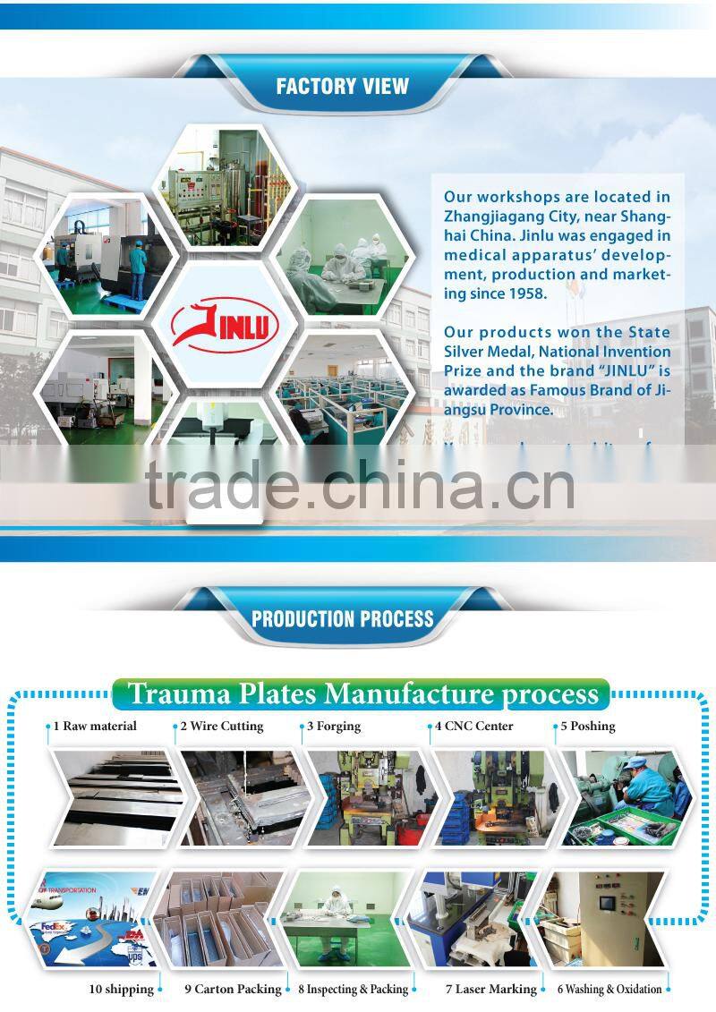 CE0434 Approved Proximal Femur Locking Plate, Femur Titanium LCP, Orthopedic Implant Femur Plate