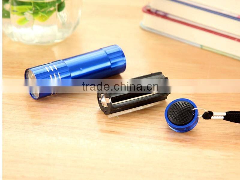 high quality LED mini flash light white led aluminum keychain torch