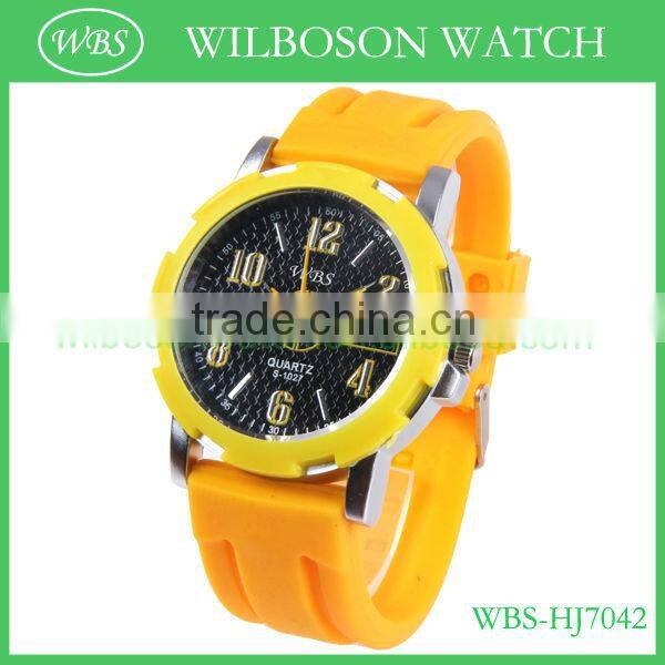 Hot sale quartz japan movement silicon vogue watch