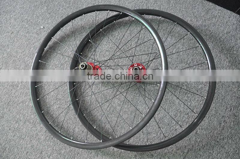 T700 Bicycle parts full carbon MTB wheelset 26ER clincher carbon wheels thru-axle or quick release options