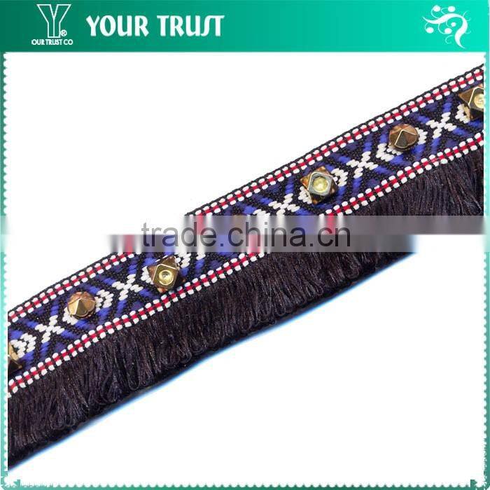 7MM Gunmetal Metal Grommet Cross Black Leather Tide Up Trimming