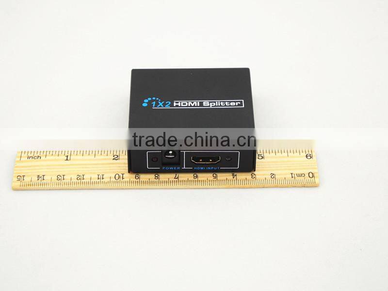 HDMI Splitter 3D 1 Input 2 Output Amplifier Switch Box Hub 1x2 HDTV 1080p 3D