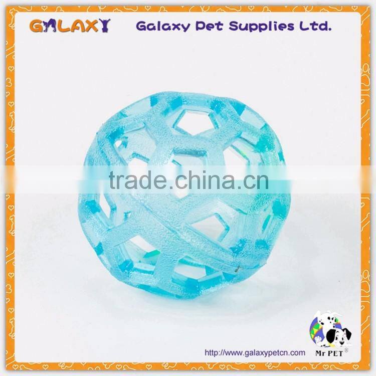 Plastic cat toy ball with bell inside, Plastic Cat Bell Ball Toys Double Color Ball Pet Toys With Small Bell