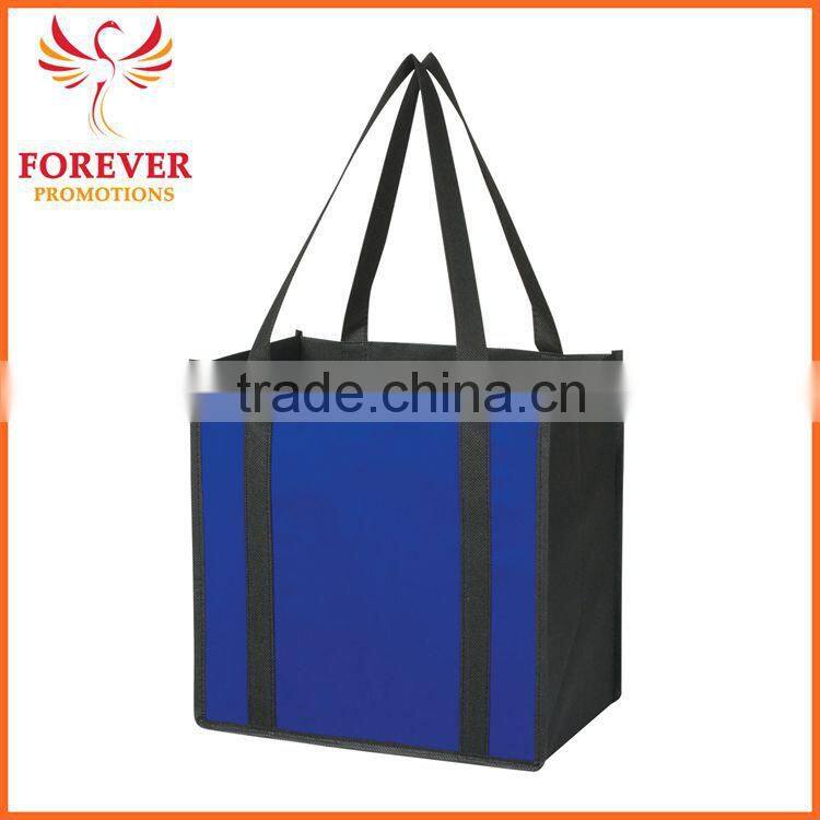 Promotional Cheap 12" Non-woven Toge Bag With Front Pocket With Handles