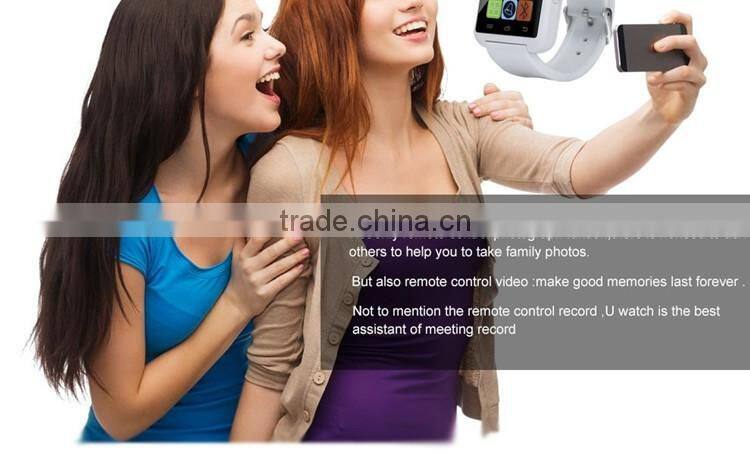 Healthy life 1.44 inch Anti-lost three color u8 smart watch andriod