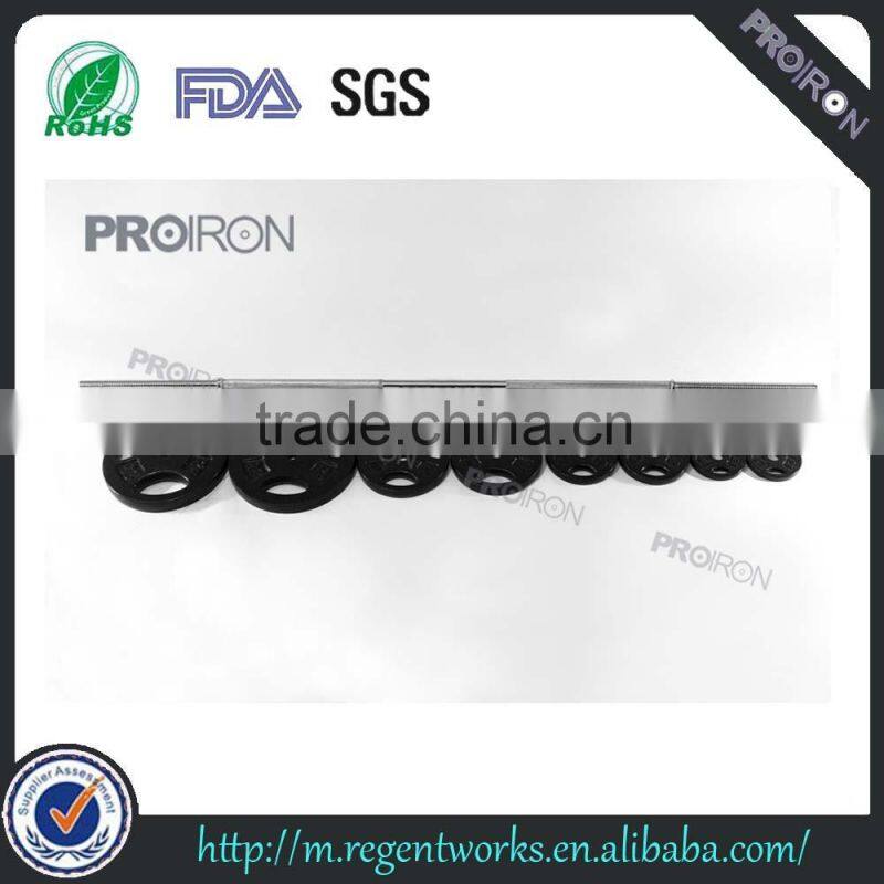 60" Threaded Regular weight barbell bar set