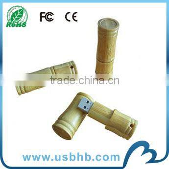 novelties goods from china round shape usb stick wooden for promotion