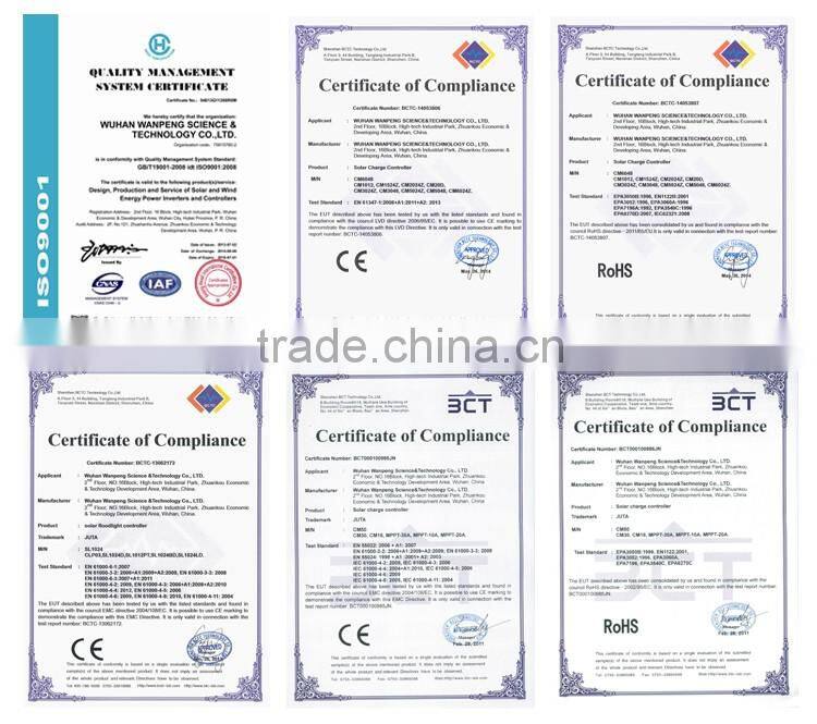 JUTA MPPT 20A 12V 24V switch for solar power systerm Solar charge controller