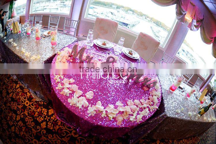 Gold silver glitter tablecloths