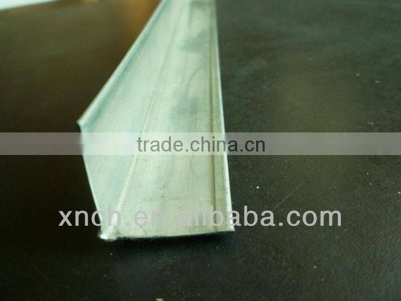 Galvanized wall corner angle for light steel keel profile