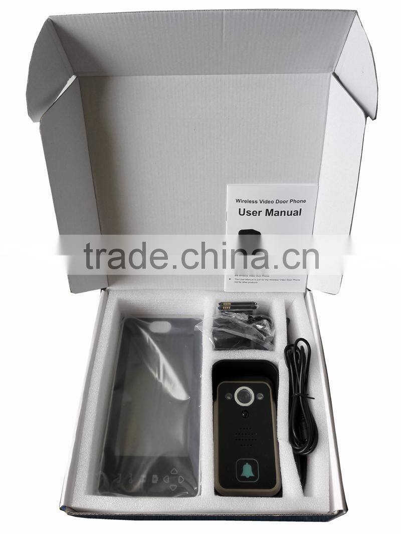 7 Inch Color 2.4GHz Wireless Video Door Phone Along with Door Lock Release