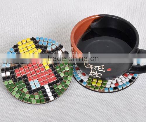 Handmade coaster mosaic cup Home decorative item