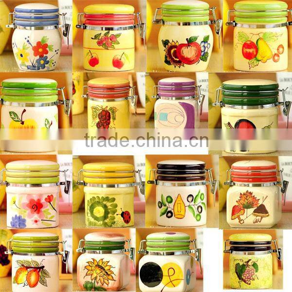 factory direct sealed ceramic sugar jar