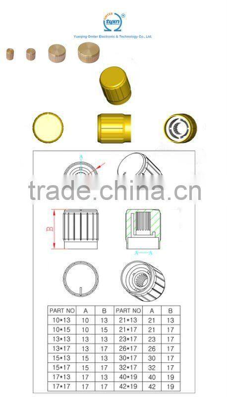 Aluminum Knob/Rotary Knob/Potentiometer Knob
