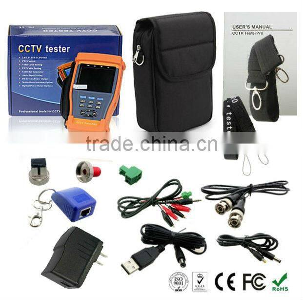 3.5 inch LCD multi-function CCTV tester pro with PTZ Camera Tester