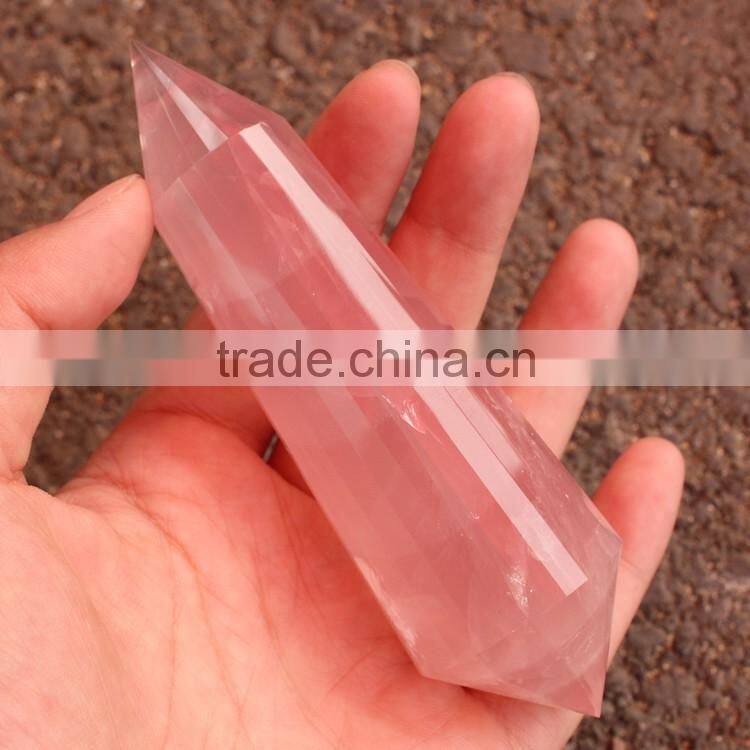 Rose Quartz 24-Faceted Vogel Pencil Points