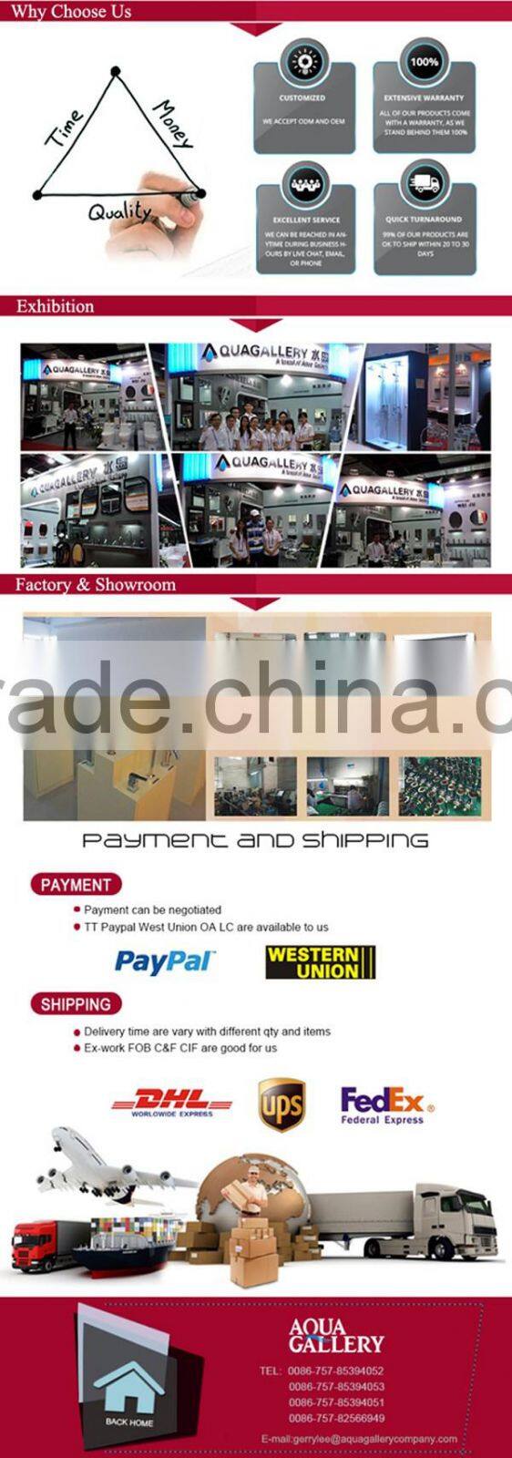 Single Handle Floor Standing Brass Bathtub Tap with Hand Shower