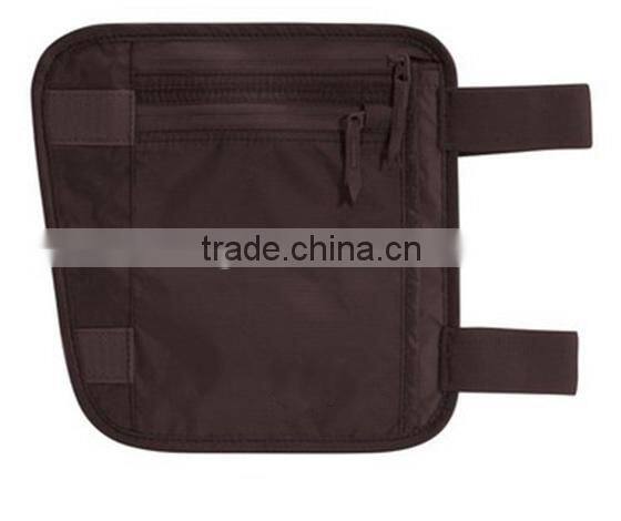 Rfid Zipper Travel Gear Undercover Leg Wallet